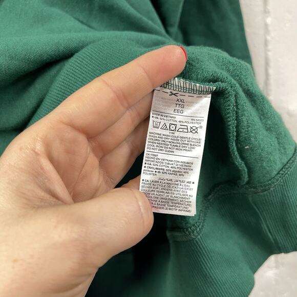 Not So Ugly Christmas Sweater Bring The Joy Green Gold XXL Cozy Crewneck NWT - Picture 5 of 7